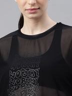 MKH Typography Printed Dri FIT Relaxed Fit Sports T-shirt | Grocsy