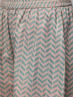 Yufta Women Pink & Blue Printed Kurta with Palazzo & Dupatta | Grocsy