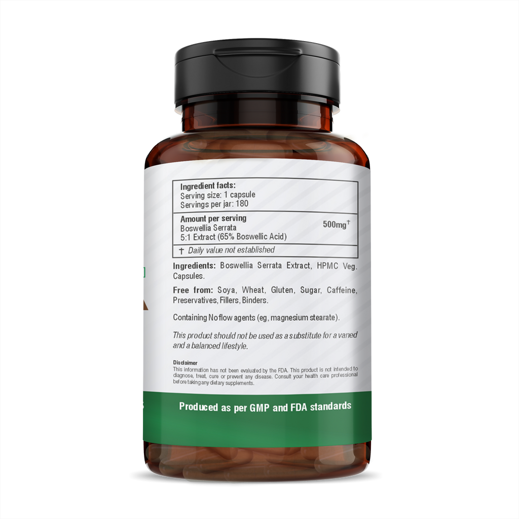 H&C Herbal Boswellia Serrata Veg Capsules | Grocsy