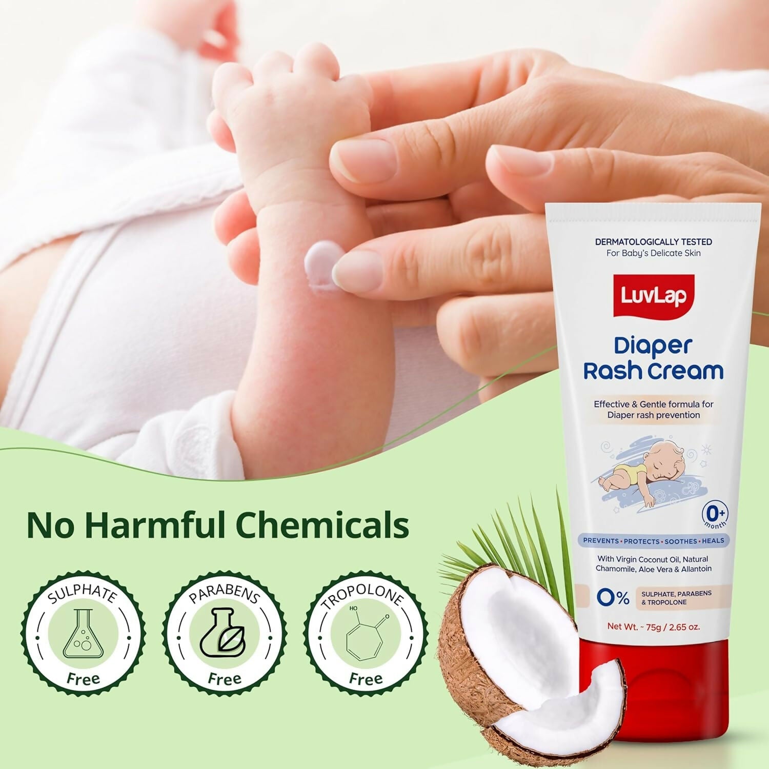 LuvLap Baby Diaper Rash Cream | Grocsy