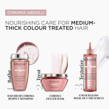 Kerastase Chroma Absolu Bain Riche Chroma Respect Shampoo for Thick Hair | Grocsy