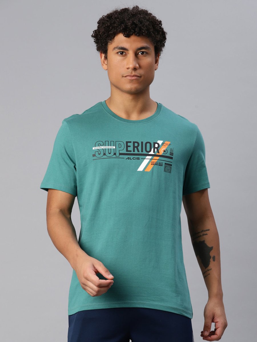 Alcis Men Typography Printed T-shirt | Grocsy