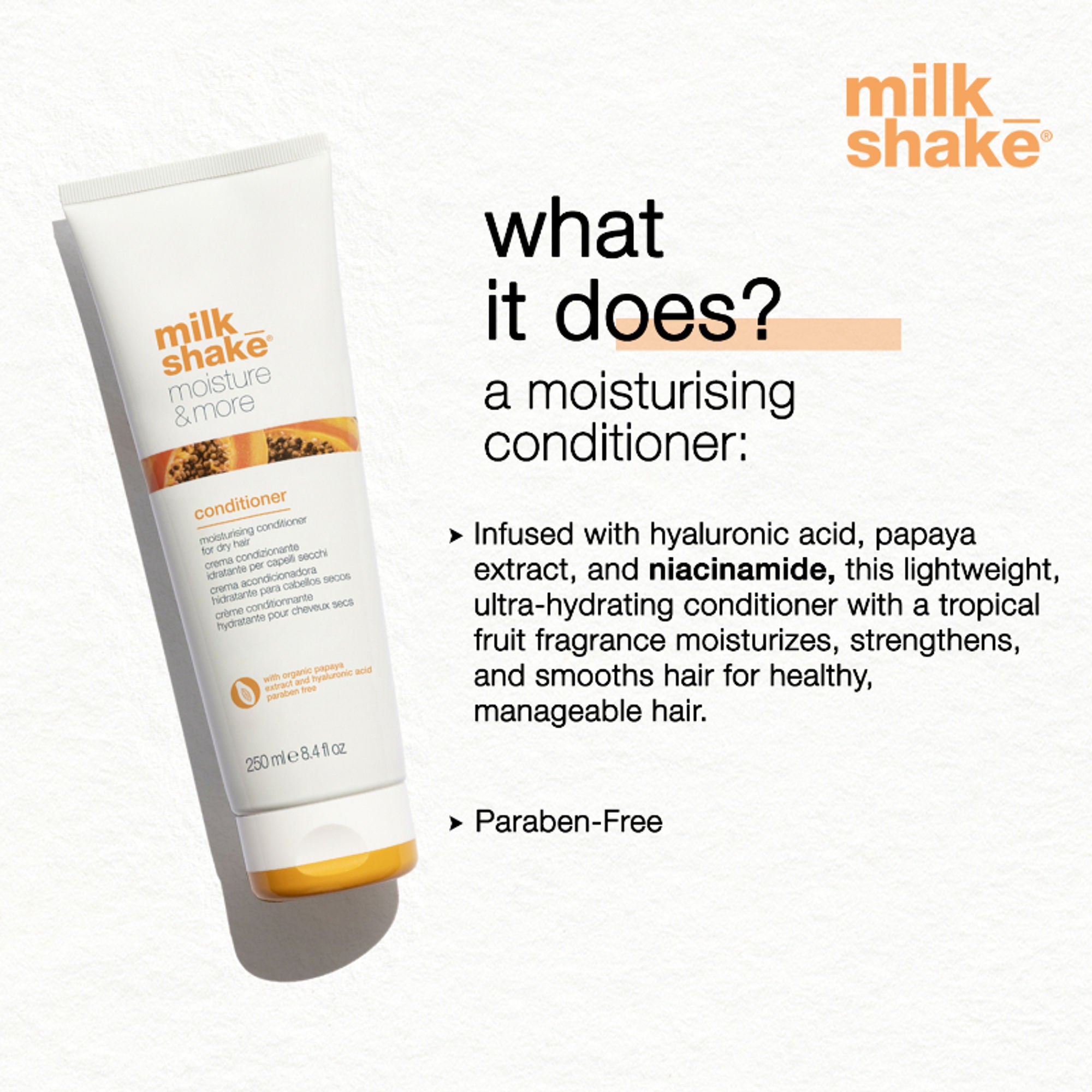 Milkshake Moisture & More Conditioner For Dry & Dehydrated Hair | Grocsy