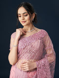 kasee Geometric Embroidered Sarees | Grocsy