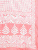 HERE&NOW Women Pink Floral Printed Pure Cotton Kurta with Palazzos & With Dupatta | Grocsy
