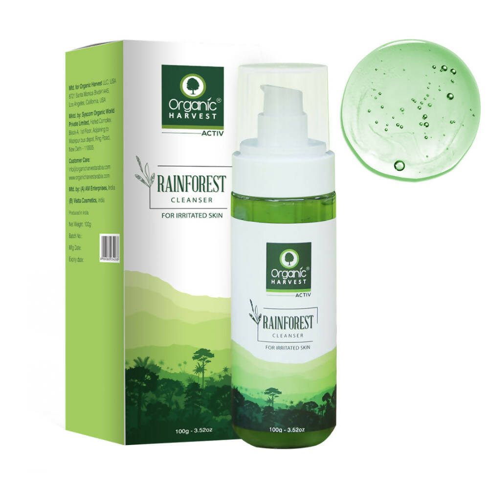Organic Harvest Rainforest Cleanser For Irritated Skin | Grocsy