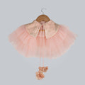 Pink Cow Fashions Peach Shrug With Frill | Grocsy