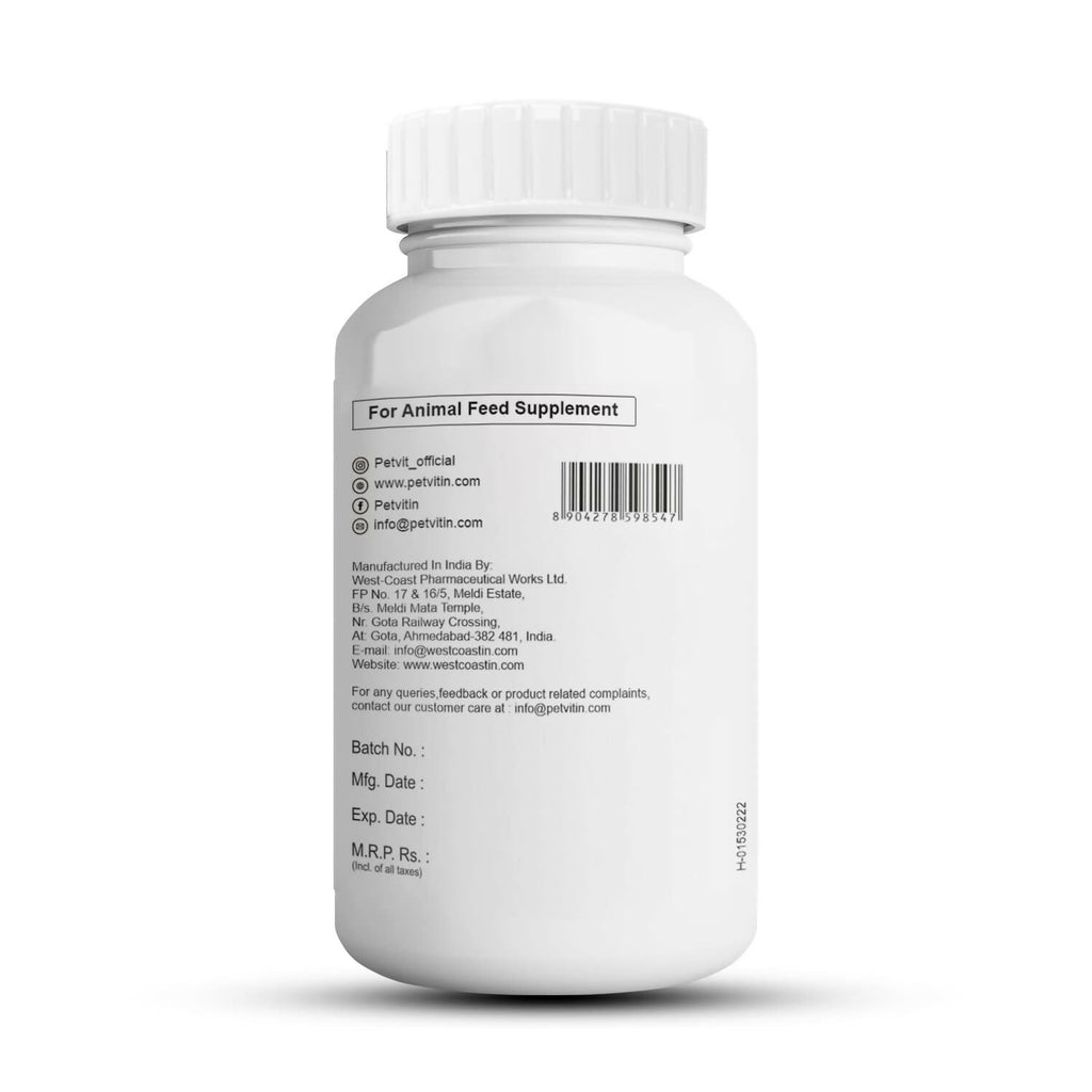 Petvit Cardiovascular Dog Supplement Tablets | Grocsy