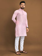 Mens Silk Kurta With Pajama For Wedding Party Wear by Infinity Export | Grocsy