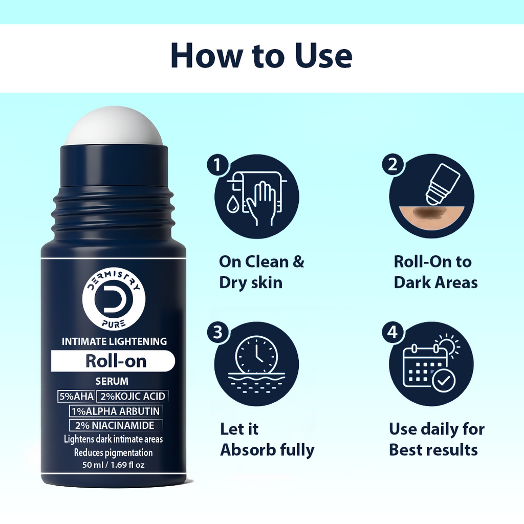 Dermistry Intimate Lightening Brightening Roll On Serum | Grocsy