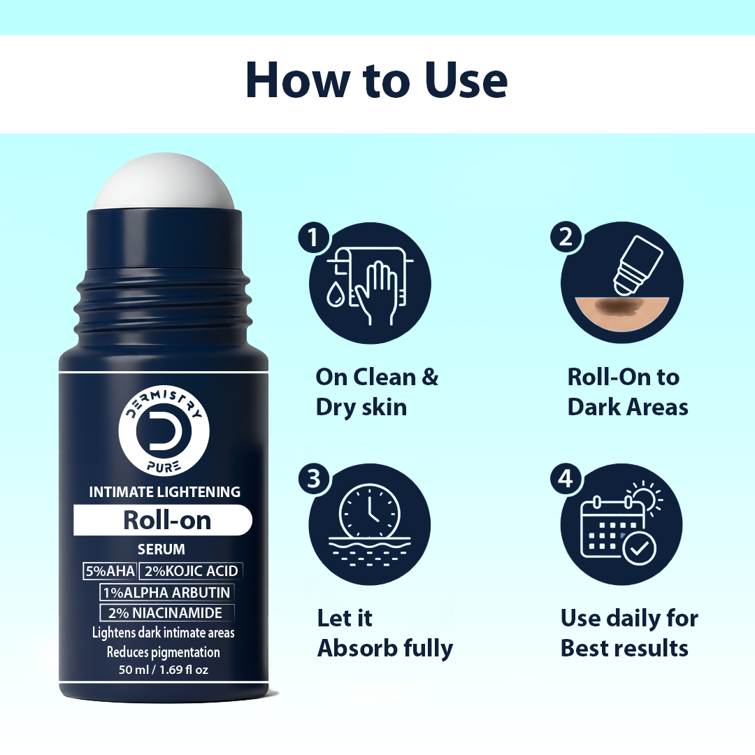 Dermistry Intimate Lightening Brightening Roll On Serum | Grocsy