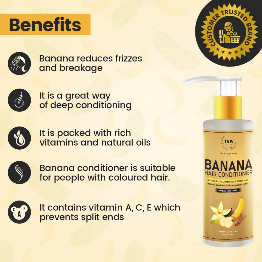 The Natural Wash Banana Hair Conditioner | Grocsy