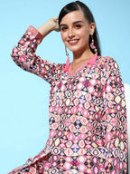 Ahalyaa Women's Traditional Wear Co-ods - Black | Grocsy