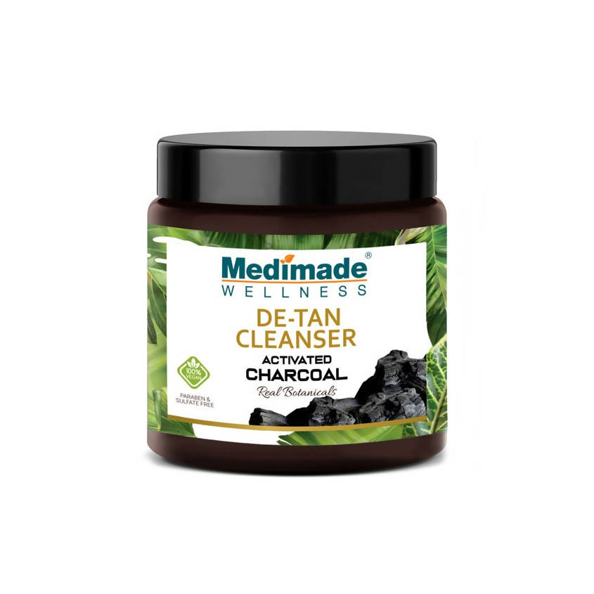 Medimade Wellness Activated Charcoal De-Tan Cleanser | Grocsy