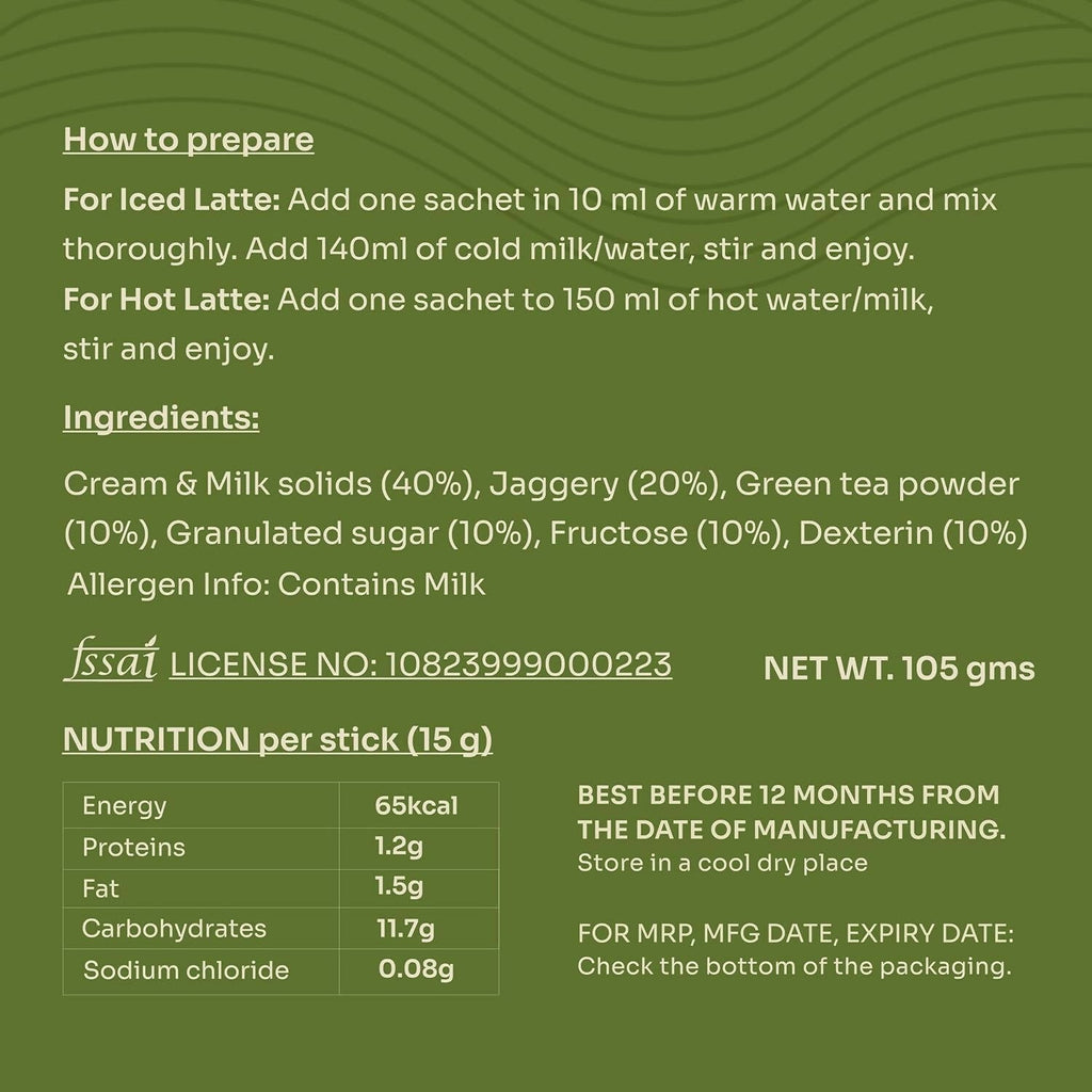Chiran Instant Matcha Latte Premix Sachets | Grocsy