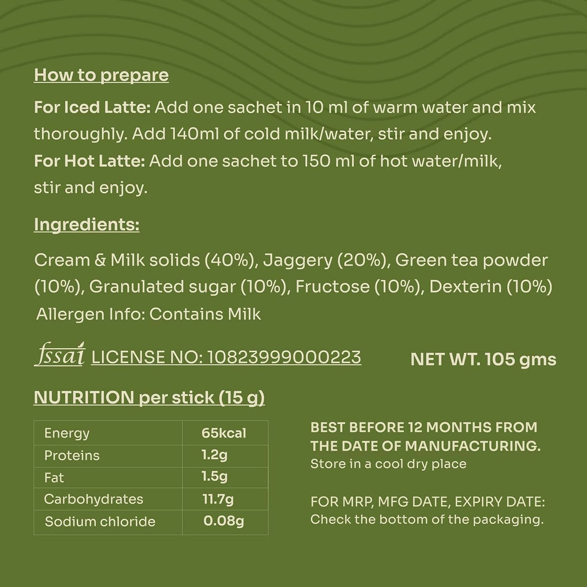 Chiran Instant Matcha Latte Premix Sachets | Grocsy