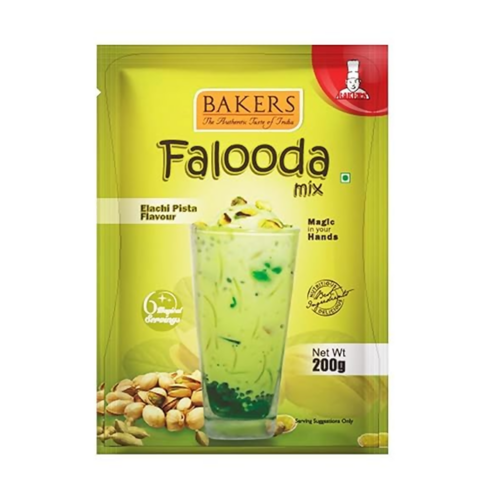 BAKERS Falooda Mix Powder - Chocolate, Pista, Vanilla | Grocsy