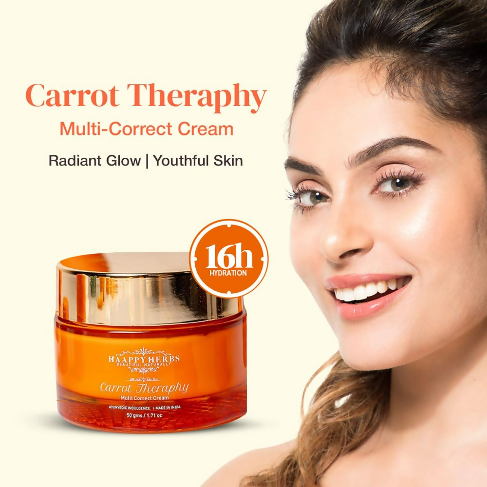 Haappyherbs Carrot Theraphy Multi-Correct Cream | Grocsy