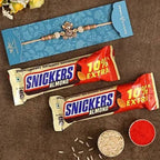 Enticing Ganesha Rakhi & Snickers Almond Chocolate | Grocsy