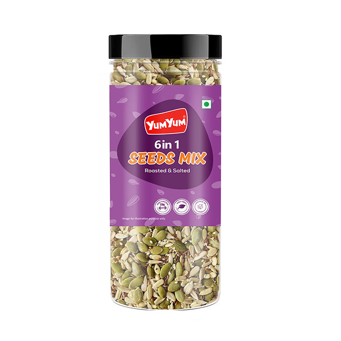 Yum Yum 6 In 1 Seeds Mix Jar | Grocsy