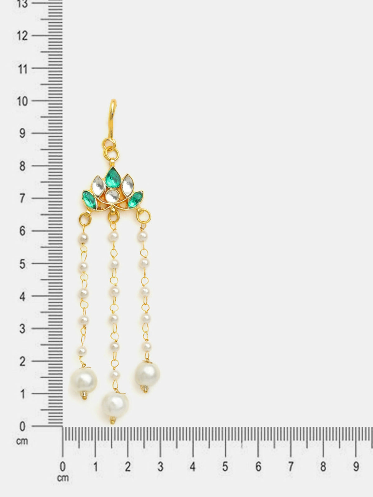 Ruby Raang Lotus Drop Hanging Hair Pin | Grocsy