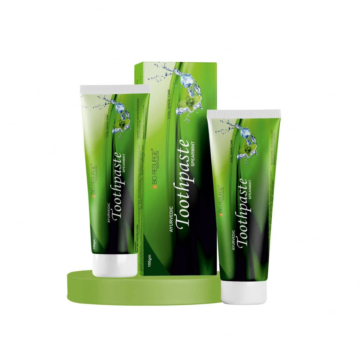 Bio Resurge Life Herbal Ayurvedic Spearmint Toothpaste | Grocsy