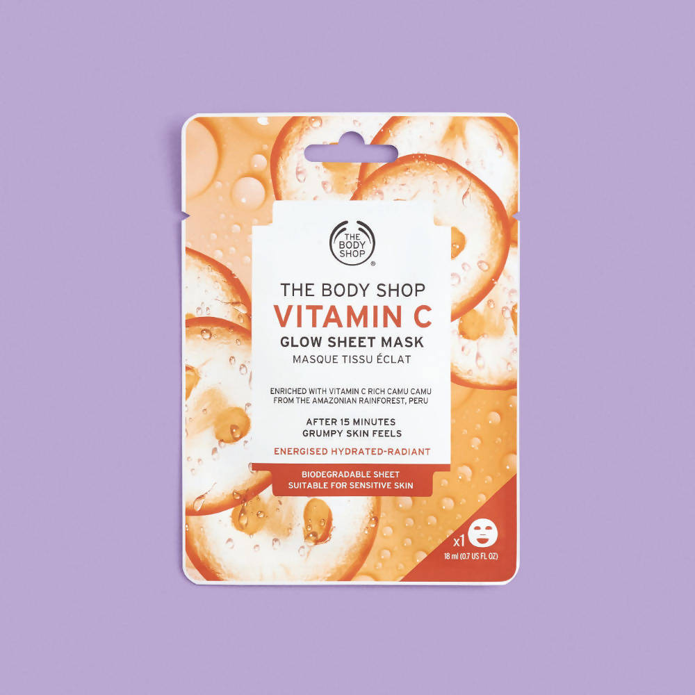 The Body Shop Vitamin C Glow Sheet Mask | Grocsy