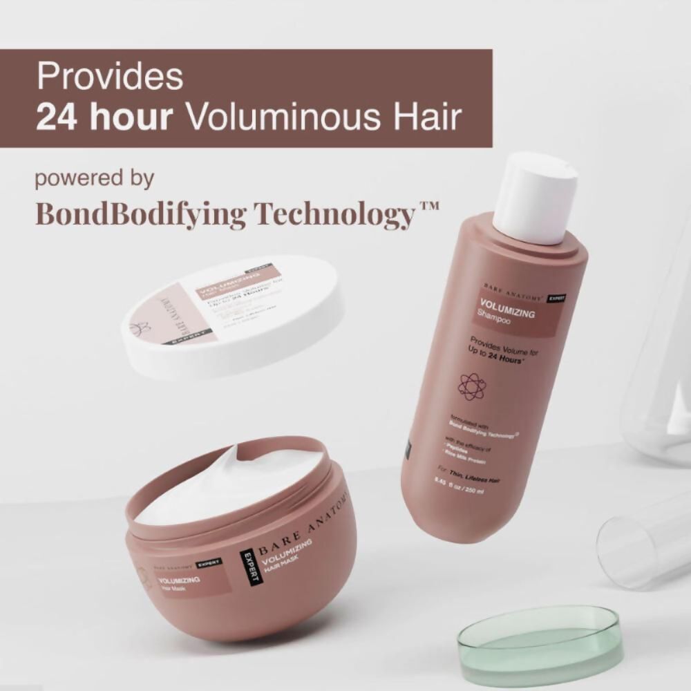 Bare Anatomy Expert Volumizing Shampoo &  Hair Mask Kit | Grocsy