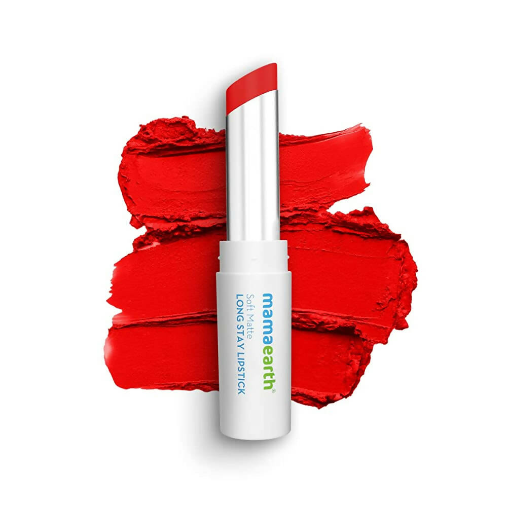 Mamaearth Soft Matte Long Stay Lipstick - Red Dahlia | Grocsy