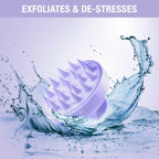 Nykaa Naturals Scalp Massager Brush For Blood Circulation & Natural Hair Growth - Lavender | Grocsy