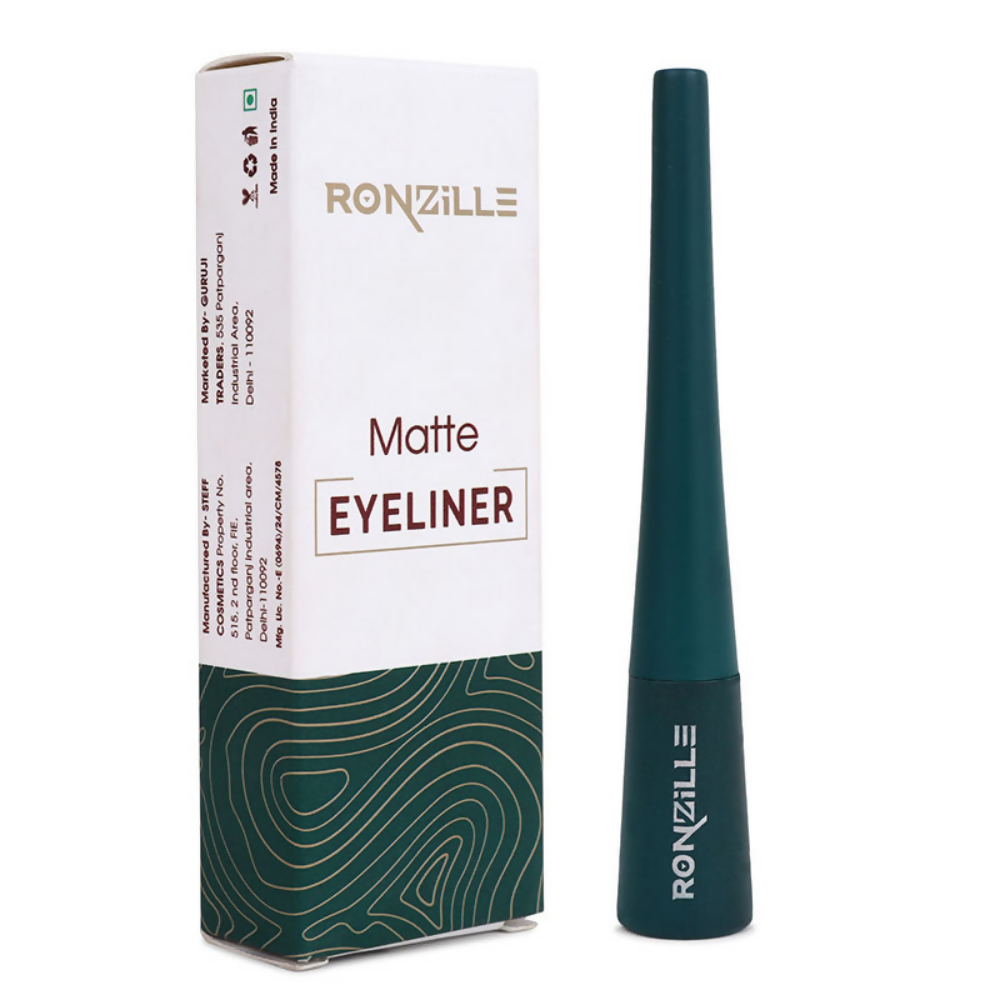 Ronzille Smudgeproof And Waterproof Liquid Matte Eyeliner - Green | Grocsy