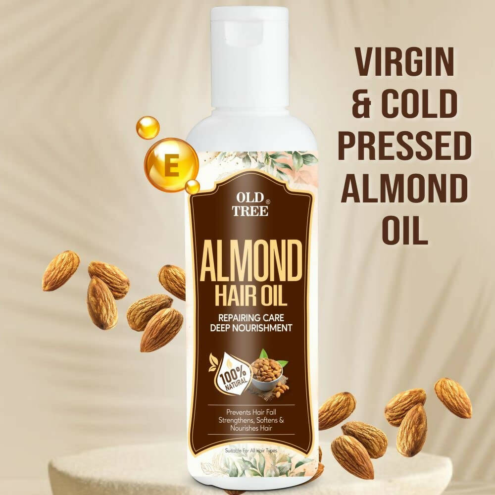 Old Tree Almond Hair Oil - Pure Cold Pressed | Grocsy