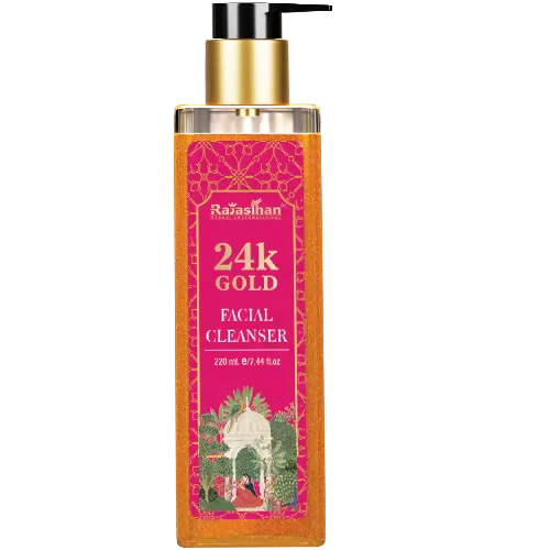 Rajasthan Herbals 24K Gold Facial Cleanser for Youthful Skin | Grocsy