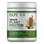 Inlife Vegan Plant Protein Powder Chocolate Flavour | Grocsy