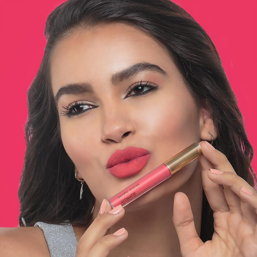 MyGlamm Ultimatte Long Stay Matte Liquid Lipstick - Pink Doll | Grocsy