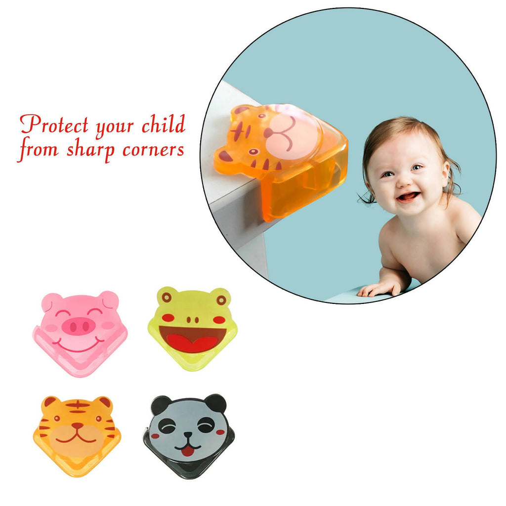Safe-O-Kid Corner Guards Cushions Panda Shaped, Black For Kids Protection | Grocsy