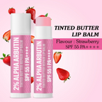 Bake 2% Alpha Arbutin Tinted Butter Brightening Lip Balm SPF 55 PA++++ | Grocsy