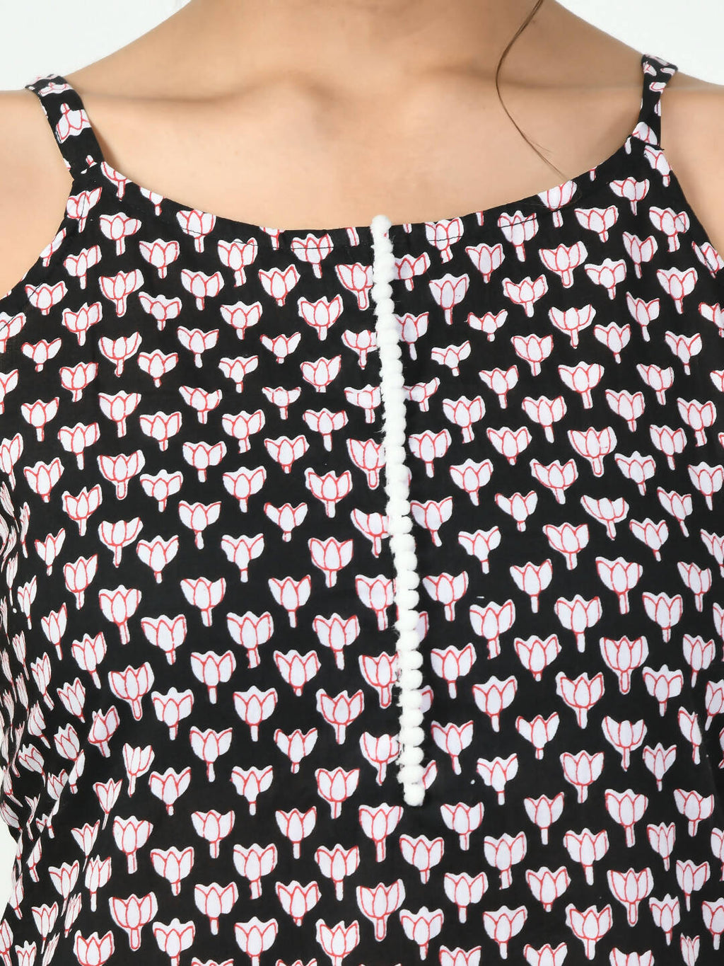 Myshka Women's Black Straight Printed Kurta | Grocsy