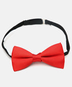 Manet Boys Solid Single Layer Bow - Red | Grocsy