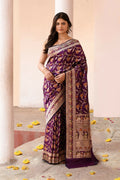 Joban Fashion Pure Katan Pure Handloom Banarasi Silk Saree | Grocsy