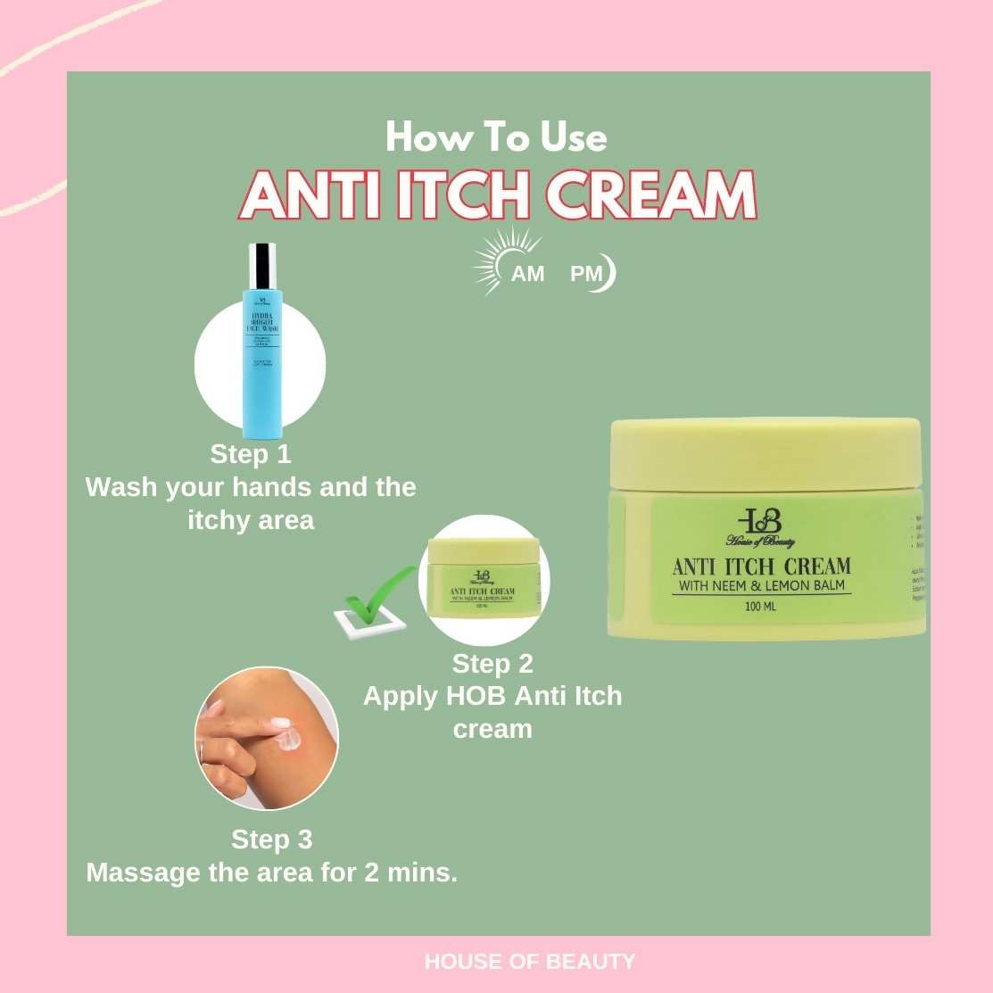 House of Beauty Anti Itch Cream | Grocsy
