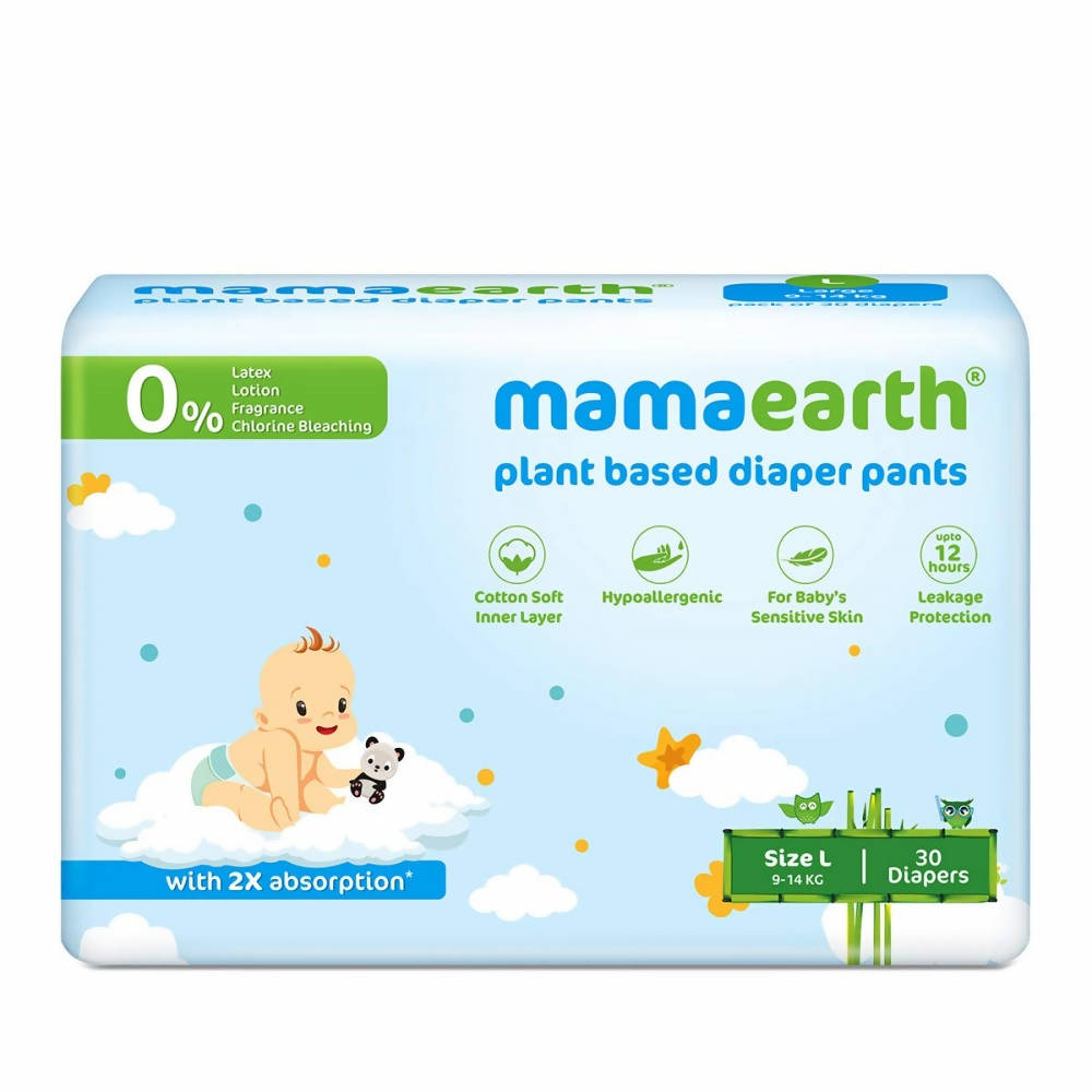 Mamaearth Plant-Based Diaper Pants for Babies 30 Diapers | Grocsy