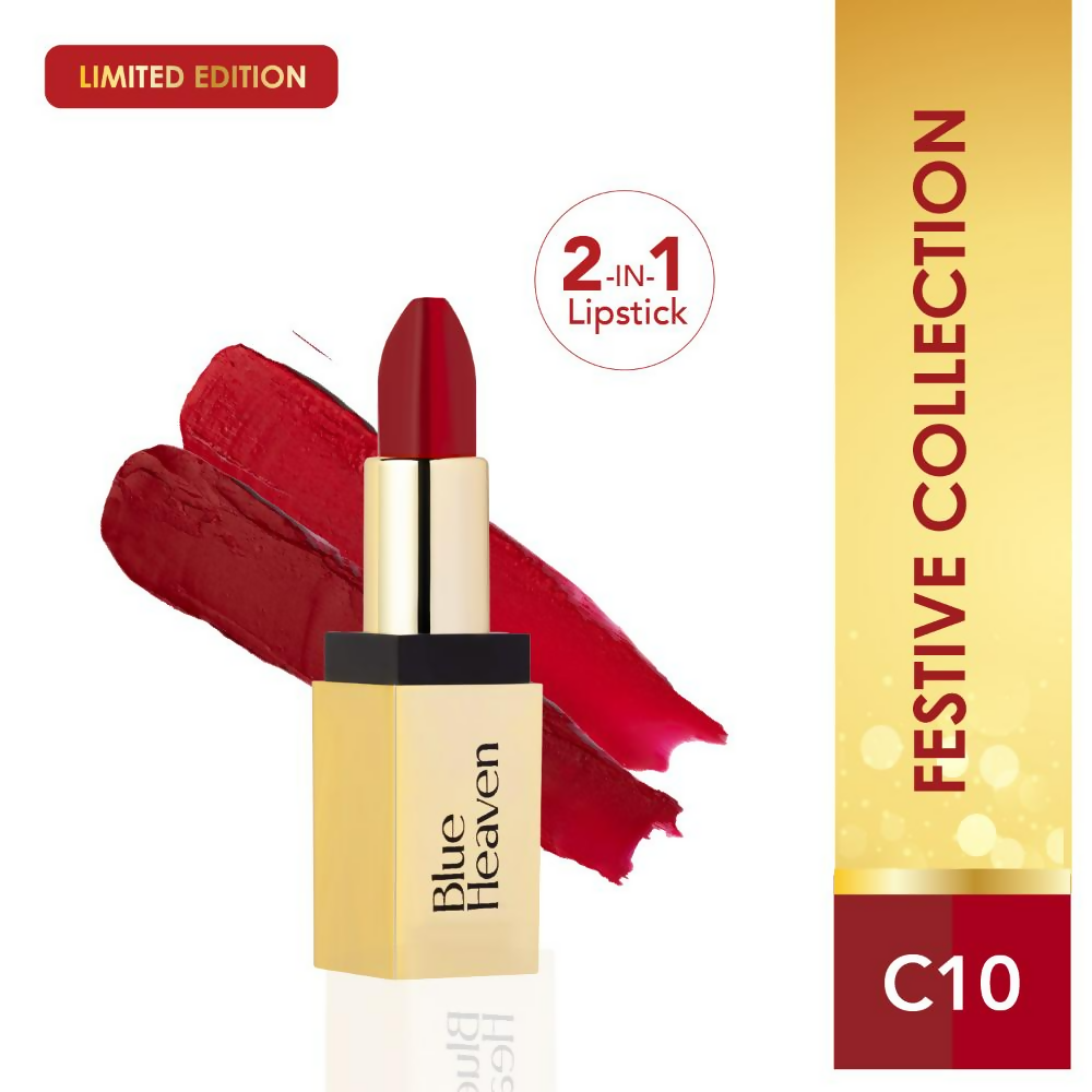Blue Heaven 2-In-1 Dual Shade Lipstick - C10 | Grocsy