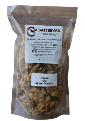Satjeevan Organic Raw Akhrot Walnuts | Grocsy