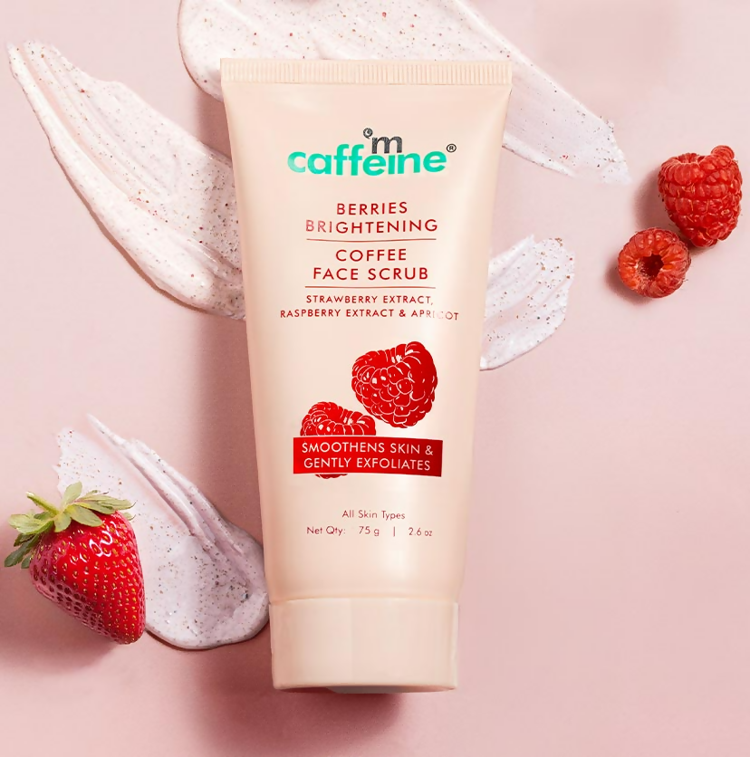 mCaffeine Berries Brightening Coffee Face Scrub | Grocsy