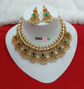 Joban Fashion Women Green Copper Necklace Set | Grocsy