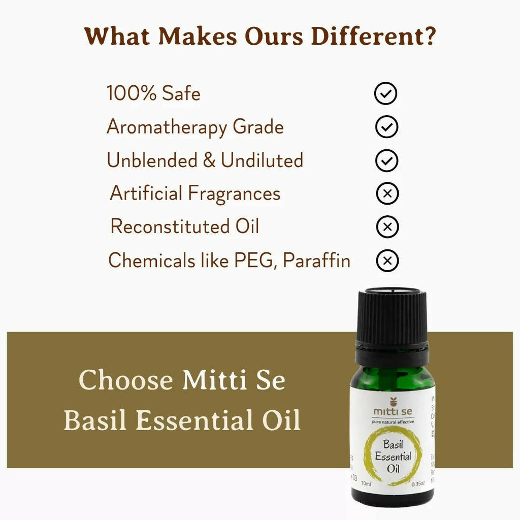 Mitti Se Basil Essential Oil | Grocsy