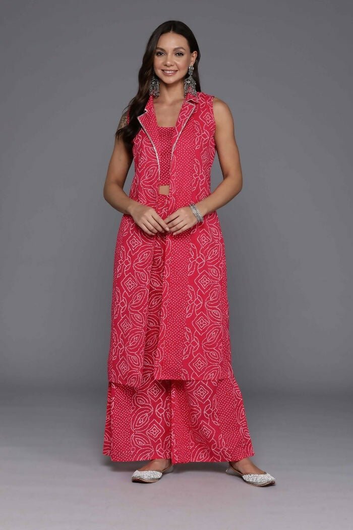 Ahalyaa Women's Traditional Wear Co-ods - Pink | Grocsy