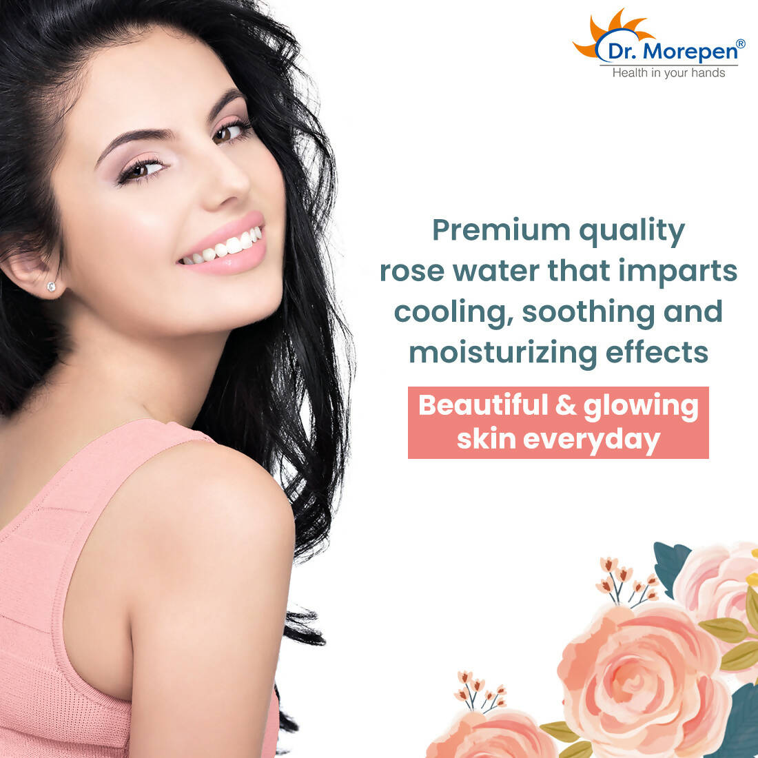 Dr. Morepen Pure & Natural Rose Water | Grocsy