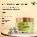 Ivory Natural Hair Volume Mask - Hair Volume And Length For Both Men & Women | Grocsy